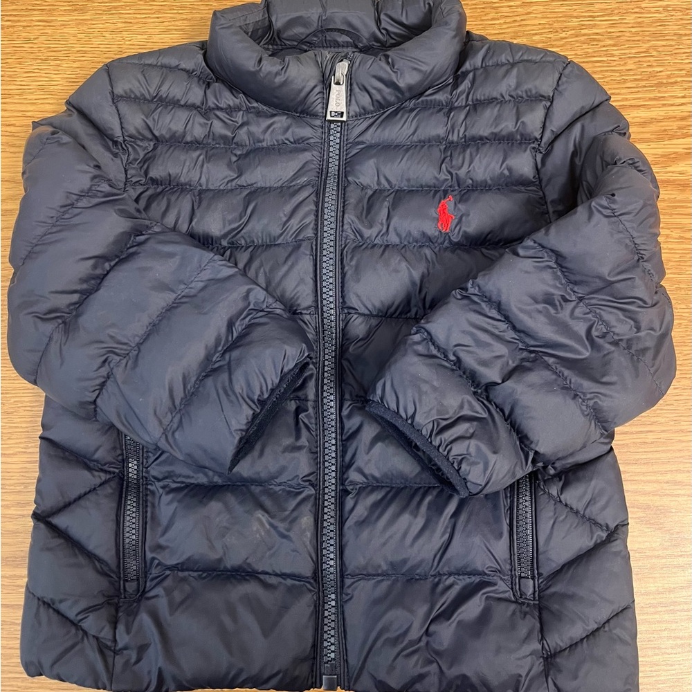 Ralph Lauren Navy Puffer Jacket for Kids